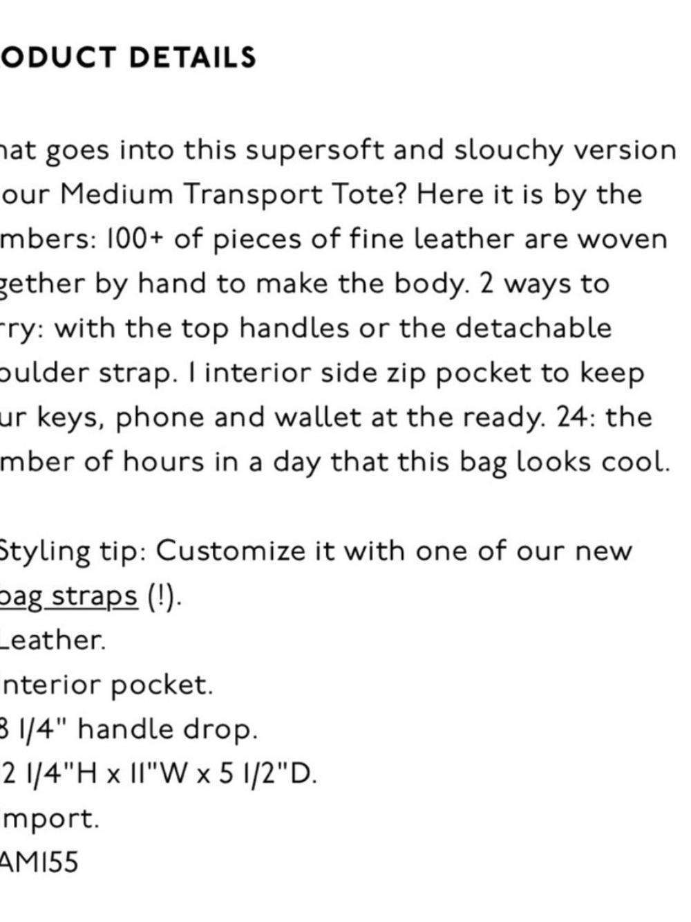 Madewell Woven Leather Tote — Tan - Picture 8 of 8